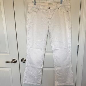 Levi's 545 Women White Boot Cut Jeans